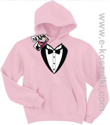 Frak elegancki bluza dziecięca - różowy