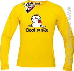 Cool Smile - longsleeve męski - żółty