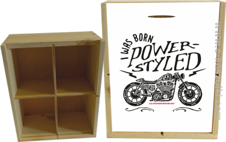 Motor I was born power styled - skrzynka ozdobna 