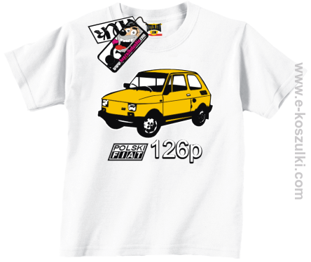 Maluch 126p koszulka  - biały