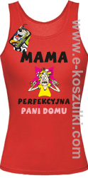 MAMA  perfekcyjna Pani domu - top damski czerwony