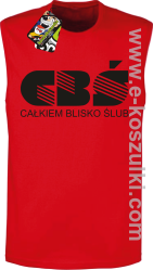 CBŚ - Całkiem Blisko Ślub - bezrękawnik męski czerwony