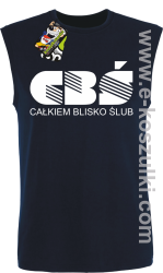 CBŚ - Całkiem Blisko Ślub - bezrękawnik męski granatowy