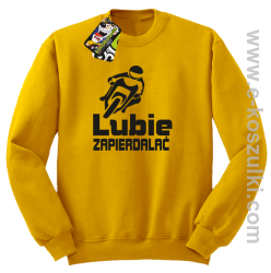 Lubie zapierdalać - bluza bez kaptura żółty