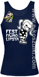 Fest fajno lipsta - top damski granatowy