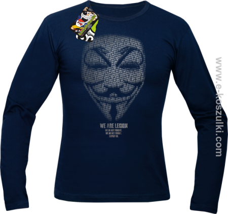 We are Anonymous We are Legion We do not forgive, we do not forget Expect us - longsleeve męski 