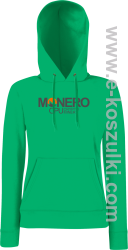 MONERO CPU CryptoMiner - bluza damska z kapturem zielona 