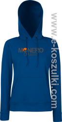 MONERO CPU CryptoMiner - bluza damska z kapturem granatowa