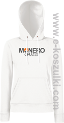 MONERO CPU CryptoMiner - bluza damska z kapturem biała