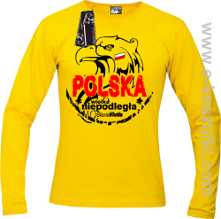 POLSKA WIELKA NIEPODLEGŁA - longsleeve męski żółty