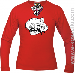 Mexico Mem Rulezz - longsleeve męski - czerwony