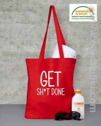 Get sh*t down - torba bawełniana czerwony