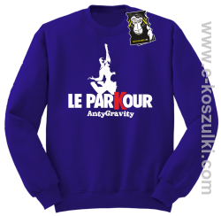 Le parkour anty gravity - bluza dla sportowca bez kaptura fioletowa