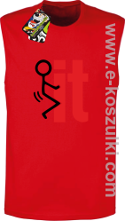I fuck it  symbol - bezrękawnik męski czerwony