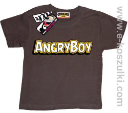 Angryboy koszulka dziecięca - brązowy