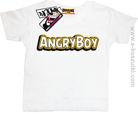 Angryboy koszulka dziecięca - biały