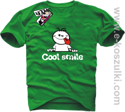 Cool Smile - koszulka męska - zielony