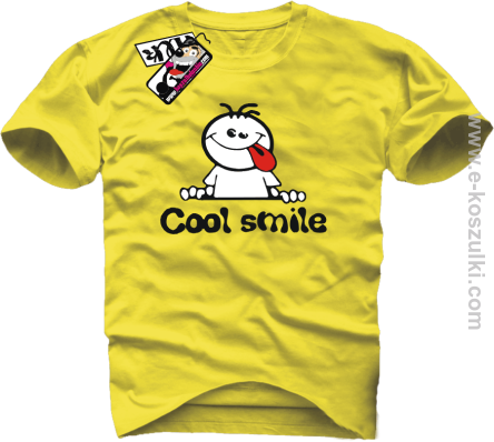 Cool Smile - koszulka męska - żółty