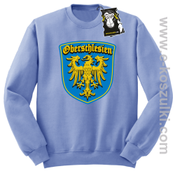 oberschlesien herb - bluza z herbem bez kaptura błękitna