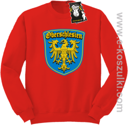 oberschlesien herb - bluza z herbem bez kaptura czerwona