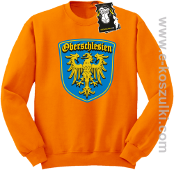 oberschlesien herb - bluza z herbem bez kaptura pomarańczowa