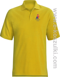 RAVEN Coin CryptoMiner - koszulka męska polo żółta