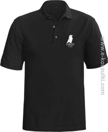RAVEN Coin CryptoMiner - koszulka męska polo czarna
