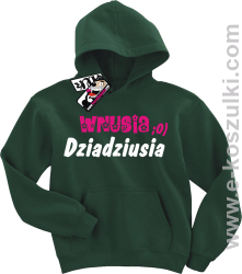 Wnusia dziadziusia bluza dziecięca - butelkowy