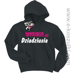 Wnusia dziadziusia bluza dziecięca - czarny