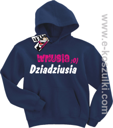Wnusia dziadziusia bluza dziecięca - granatowy