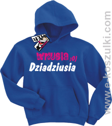 Wnusia dziadziusia bluza dziecięca - niebieski