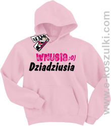 Wnusia dziadziusia bluza dziecięca - różowy
