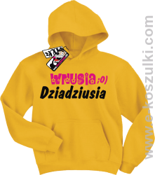 Wnusia dziadziusia bluza dziecięca - żółty