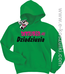 Wnusia dziadziusia bluza dziecięca - zielony