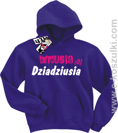 Wnusia dziadziusia bluza dziecięca - fioletowy