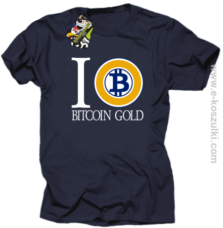 I love Bitcoin Gold - koszulka męska 