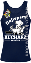 Mamma Mia Najlepszy kucharz na świecie - top damski granatowy