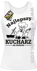 Mamma Mia Najlepszy kucharz na świecie - top damski biały