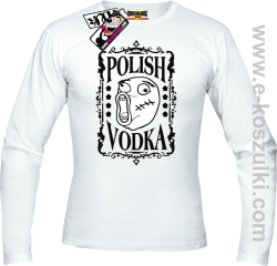 Polish Vodka - longsleeve męski - biały