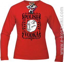 Polish Vodka - longsleeve męski - czerwony