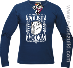 Polish Vodka - longsleeve męski - granatowy