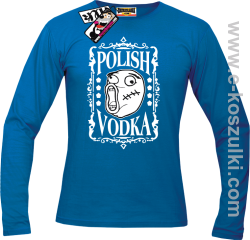 Polish Vodka - longsleeve męski - niebieski