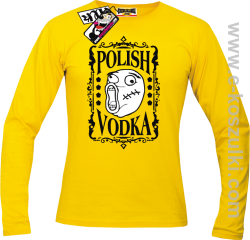 Polish Vodka - longsleeve męski - żółty