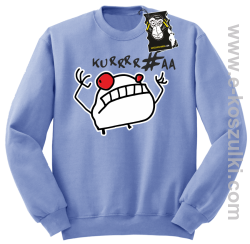 Kue!@# mem - bluza blogerska bez kaptura błękitna