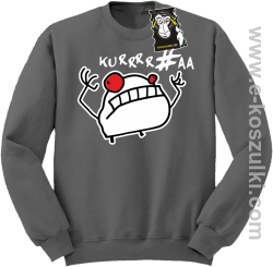 Kue!@# mem - bluza blogerska bez kaptura szara
