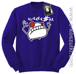 Kue!@# mem - bluza blogerska bez kaptura fioletowa