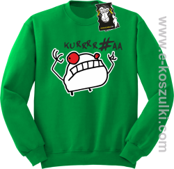 Kue!@# mem - bluza blogerska bez kaptura zielona