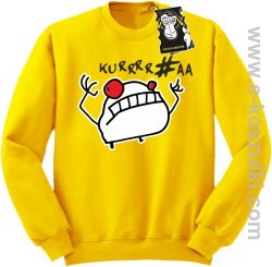 Kue!@# mem - bluza blogerska bez kaptura żółta