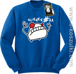 Kue!@# mem - bluza blogerska bez kaptura niebieska