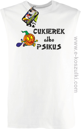 Cukierek albo psikus Halloween - top tank męski